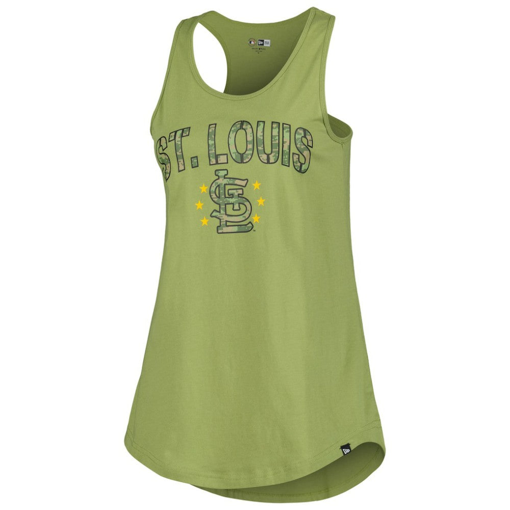 St. Louis Cardinals New Era Women's Armed Forces Day Tank Top Discount