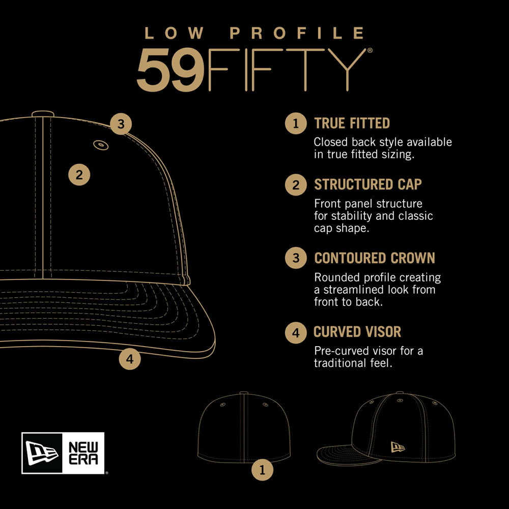 New Era Utah Jazz Low Profile Core 59FIFTY Fitted Hat Black