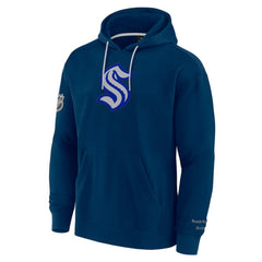 Seattle Kraken Fanatics Elements Pace Pullover Hoodie - Deep Sea Blue | Fanatics Lifestyle