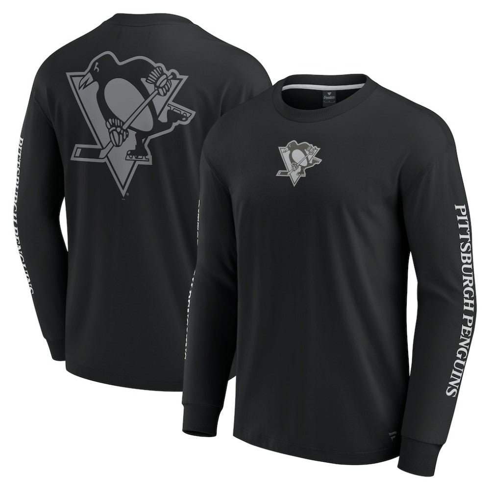 Pittsburgh Penguins Fanatics Elements Strive Long Sleeve T-Shirt - Black | Fanatics online