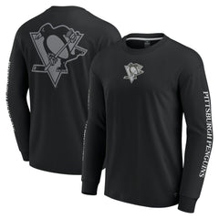 Pittsburgh Penguins Fanatics Elements Strive Long Sleeve T-Shirt - Black | Fanatics online