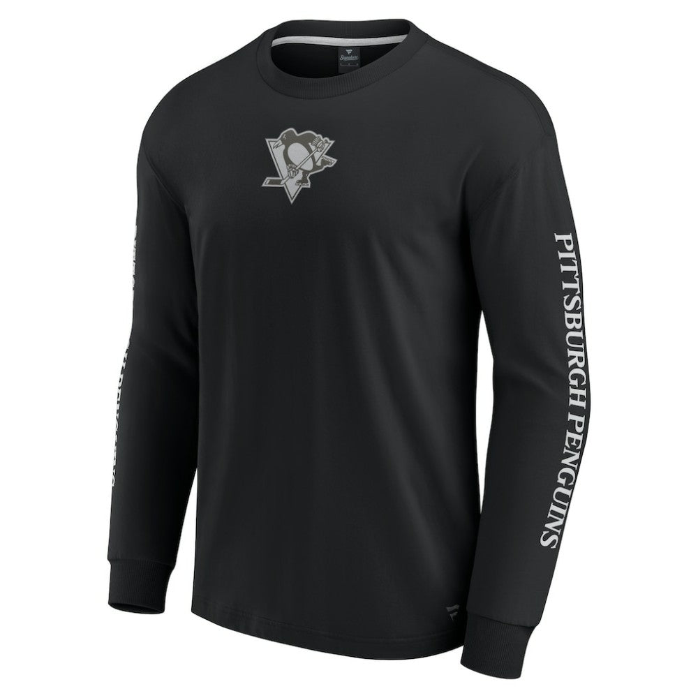 Pittsburgh Penguins Fanatics Elements Strive Long Sleeve T-Shirt - Black | Fanatics online