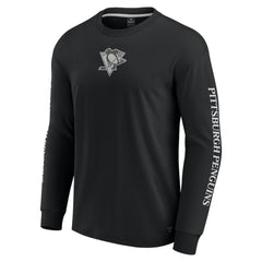 Pittsburgh Penguins Fanatics Elements Strive Long Sleeve T-Shirt - Black | Fanatics online