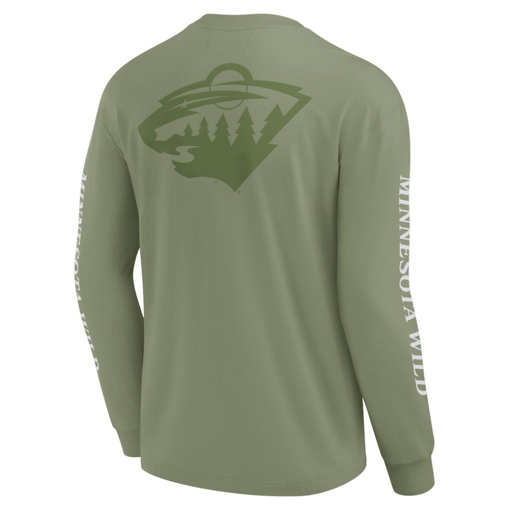 Minnesota Wild Fanatics Elements Strive Long Sleeve T-Shirt - Olive | Fanatics online