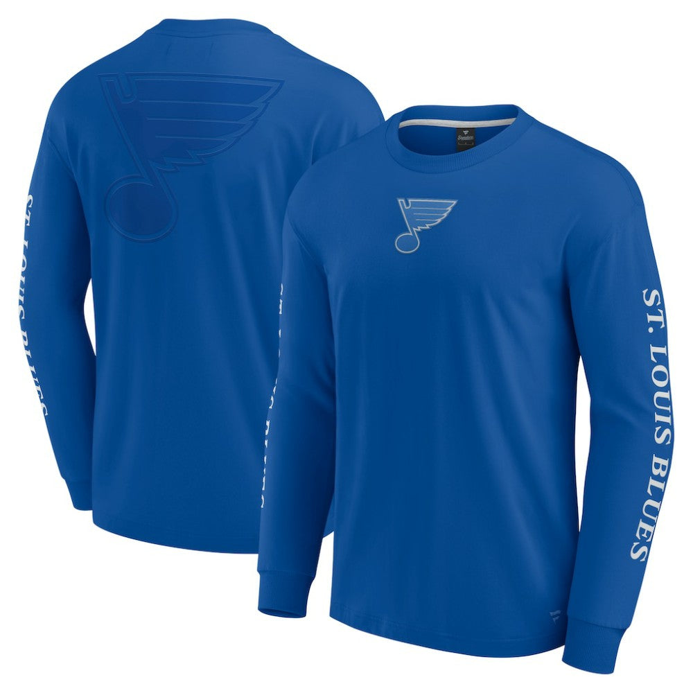 St. Louis Blues Fanatics Elements Strive Long Sleeve T-Shirt - Blue | Fanatics online