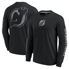 New Jersey Devils Fanatics Elements Strive Long Sleeve T-Shirt - Black | Fanatics Lifestyle