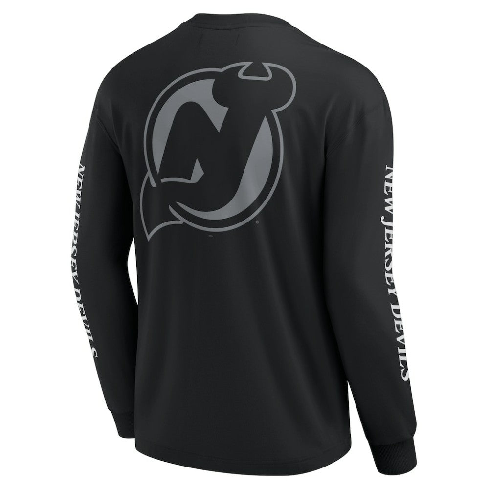 New Jersey Devils Fanatics Elements Strive Long Sleeve T-Shirt - Black | Fanatics Lifestyle