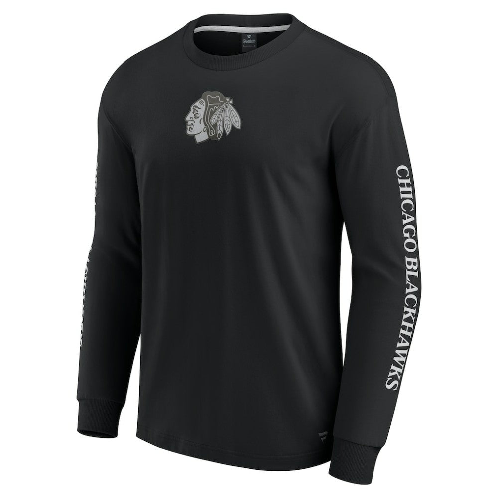 Chicago Blackhawks Fanatics Elements Strive Long Sleeve T-Shirt - Black | Fanatics online
