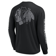 Chicago Blackhawks Fanatics Elements Strive Long Sleeve T-Shirt - Black | Fanatics online