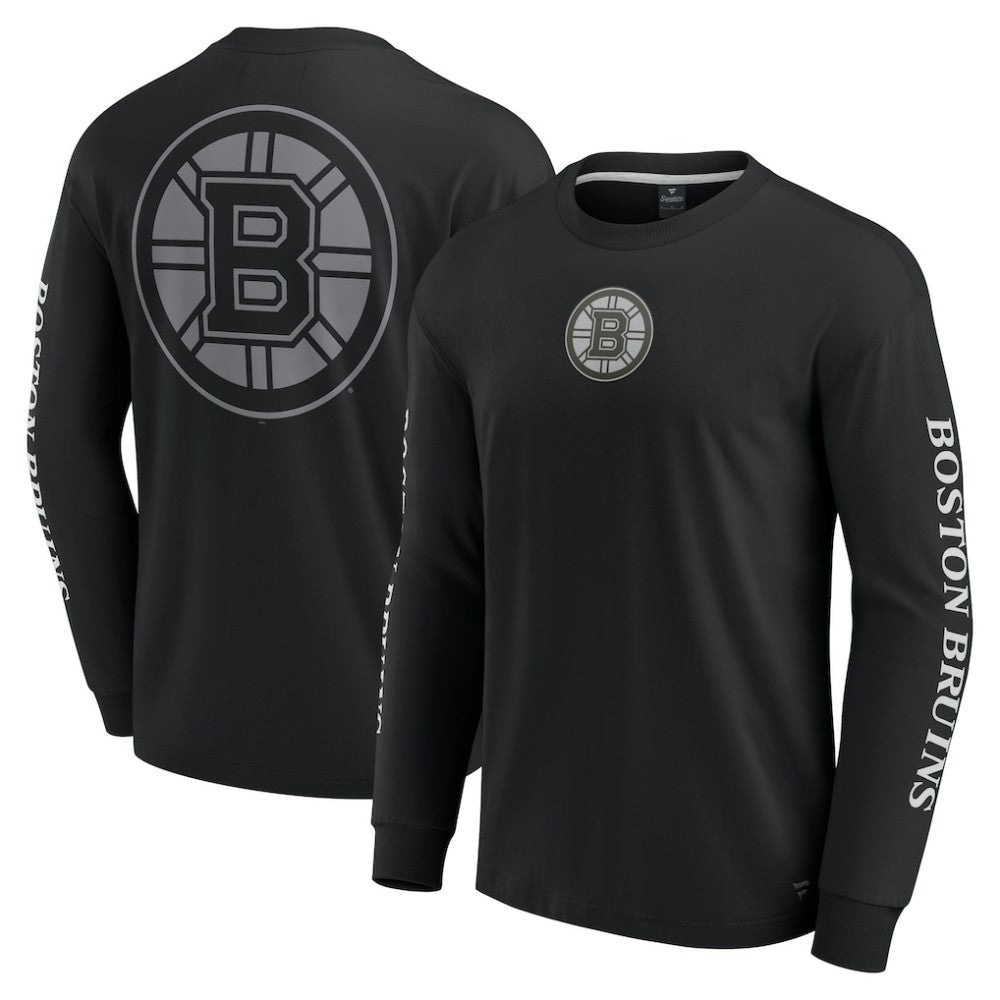 Boston Bruins Fanatics Elements Strive Long Sleeve T-Shirt - Black | Fanatics on sale