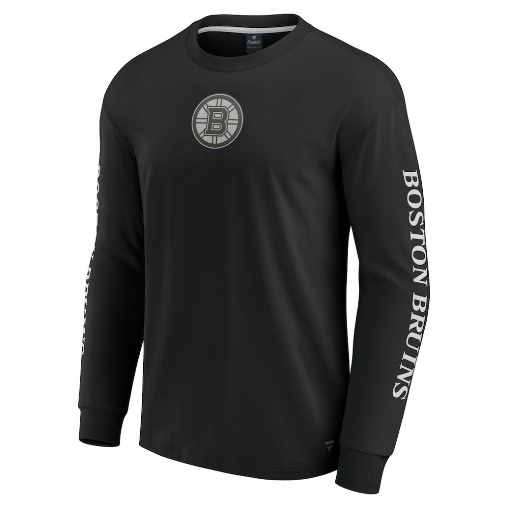 Boston Bruins Fanatics Elements Strive Long Sleeve T-Shirt - Black | Fanatics on sale