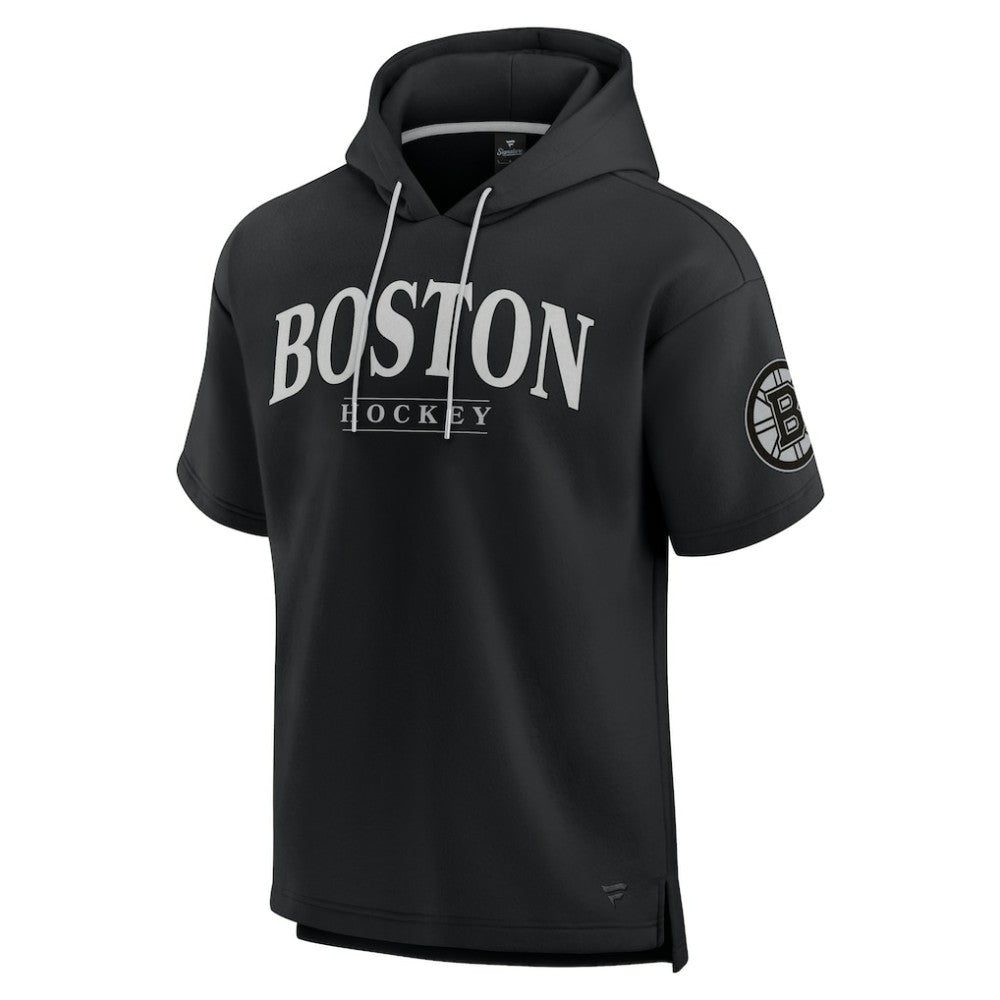 Boston Bruins Fanatics Elements Ready Short Sleeve Pullover Hoodie - Black | Fanatics sale