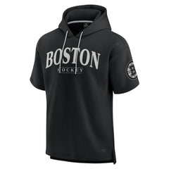 Boston Bruins Fanatics Elements Ready Short Sleeve Pullover Hoodie - Black | Fanatics sale