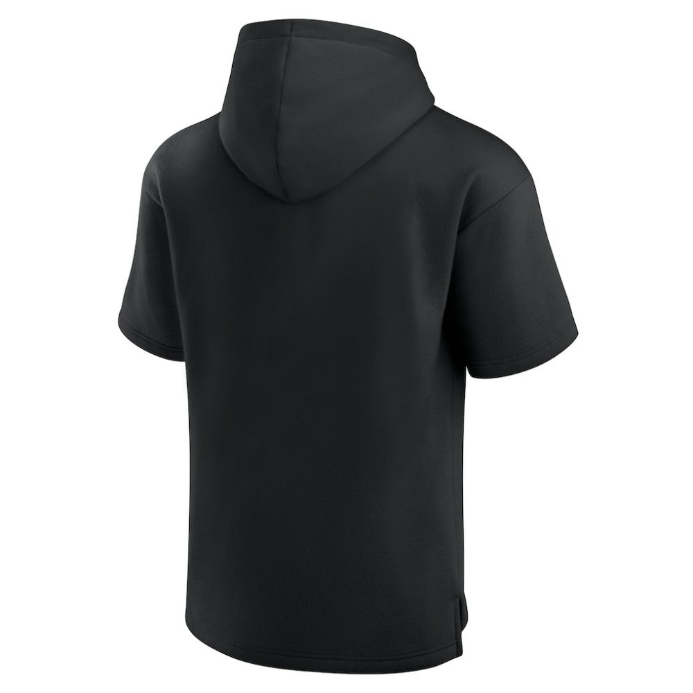 Chicago Blackhawks Fanatics Elements Ready Short Sleeve Pullover Hoodie - Black | Fanatics on sale
