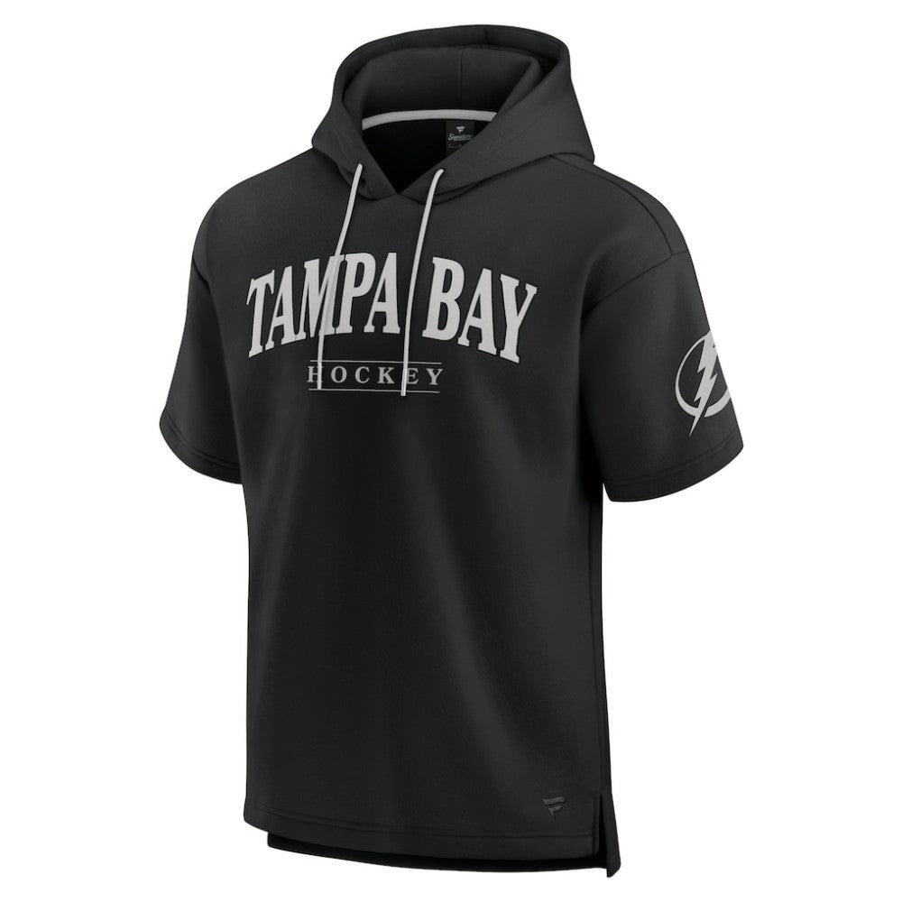 Tampa Bay Lightning Fanatics Elements Ready Short Sleeve Pullover Hoodie - Black | Fanatics discount