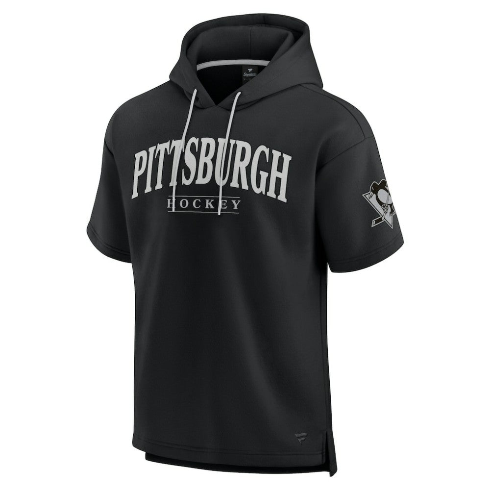 Pittsburgh Penguins Fanatics Elements Ready Short Sleeve Pullover Hoodie - Black | Fanatics discount