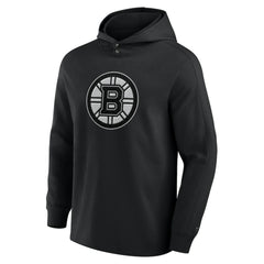 Boston Bruins Fanatics Elements Blaze Tri-Blend Long Sleeve Hoodie T-Shirt - Black | Fanatics Clearance