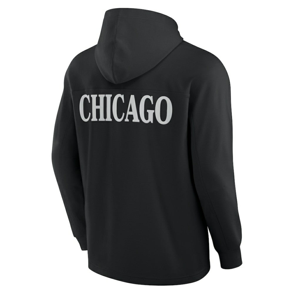 Chicago Blackhawks Fanatics Elements Blaze Tri-Blend Long Sleeve Hoodie T-Shirt - Black | Fanatics near me