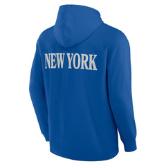 New York Rangers Fanatics Elements Blaze Tri-Blend Long Sleeve Hoodie T-Shirt - Blue | Fanatics on sale