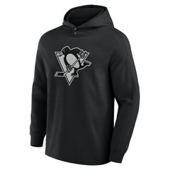 Pittsburgh Penguins Fanatics Elements Blaze Tri-Blend Long Sleeve Hoodie T-Shirt - Black | Fanatics Clearance