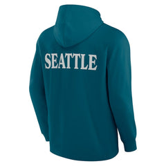 Seattle Kraken Fanatics Elements Blaze Tri-Blend Long Sleeve Hoodie T-Shirt - Teal | Fanatics on sale
