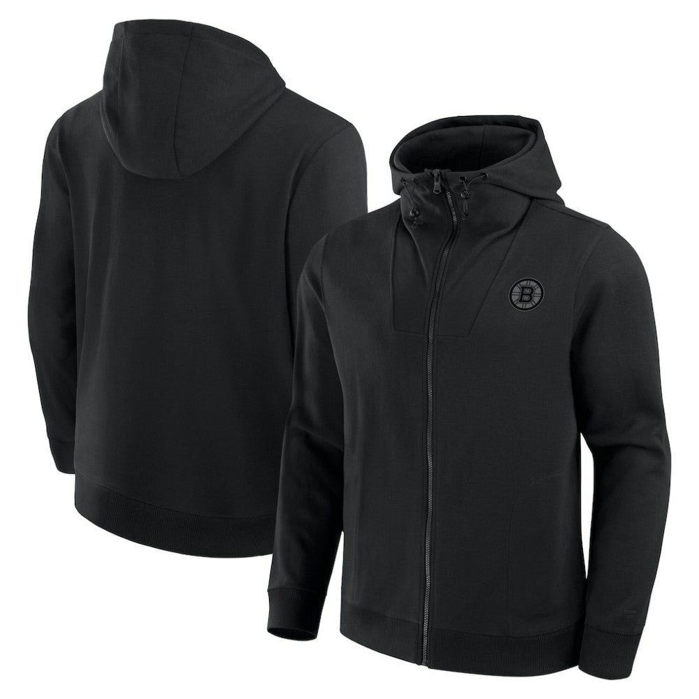 Boston Bruins Fanatics Elements Tonal Primary Tri-Blend Full-Zip Hoodie - Black | Fanatics discount