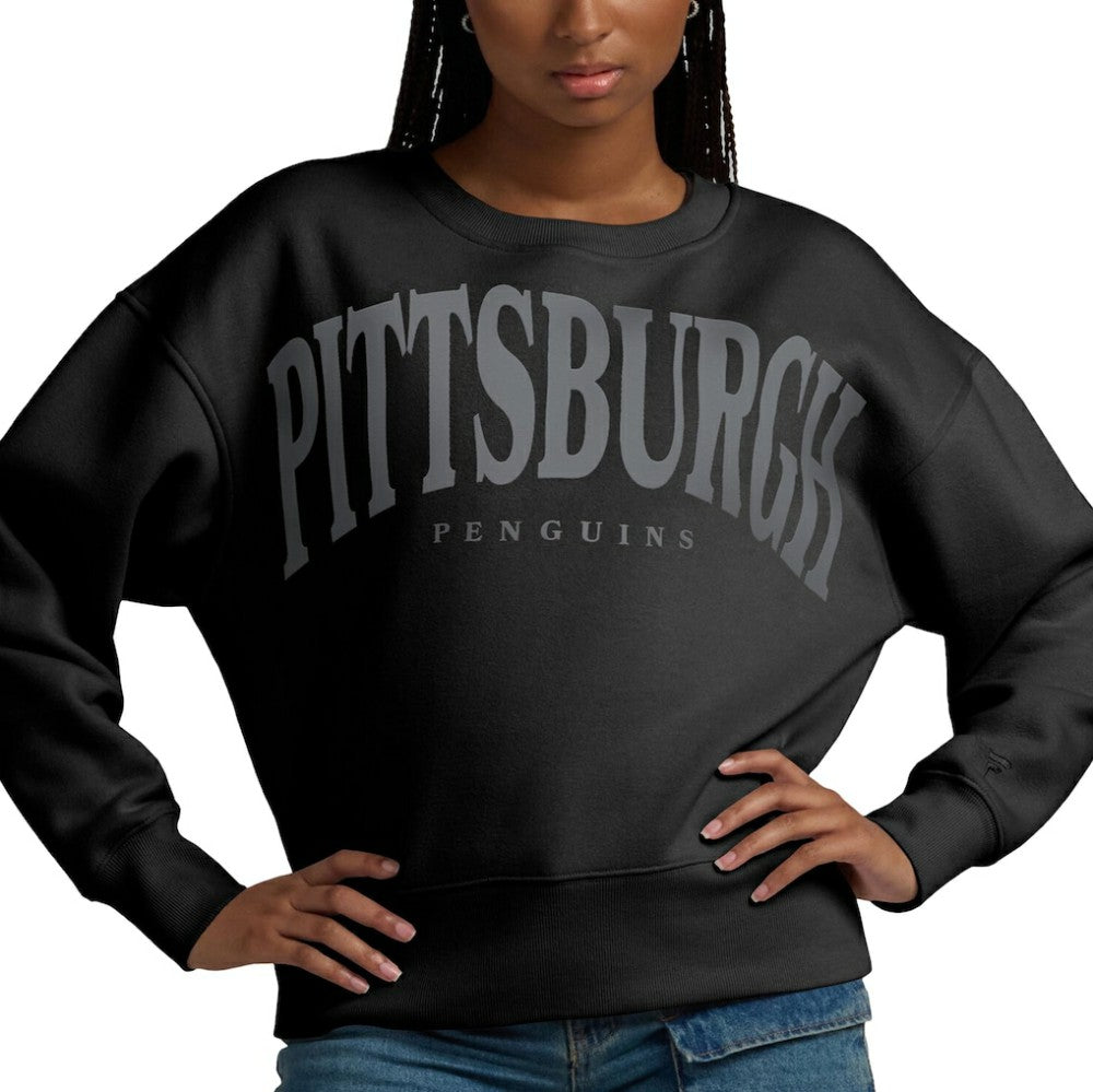 Pittsburgh Penguins Fanatics Women's Elements Flow Pullover Sweatshirt - Black | Fanatics online