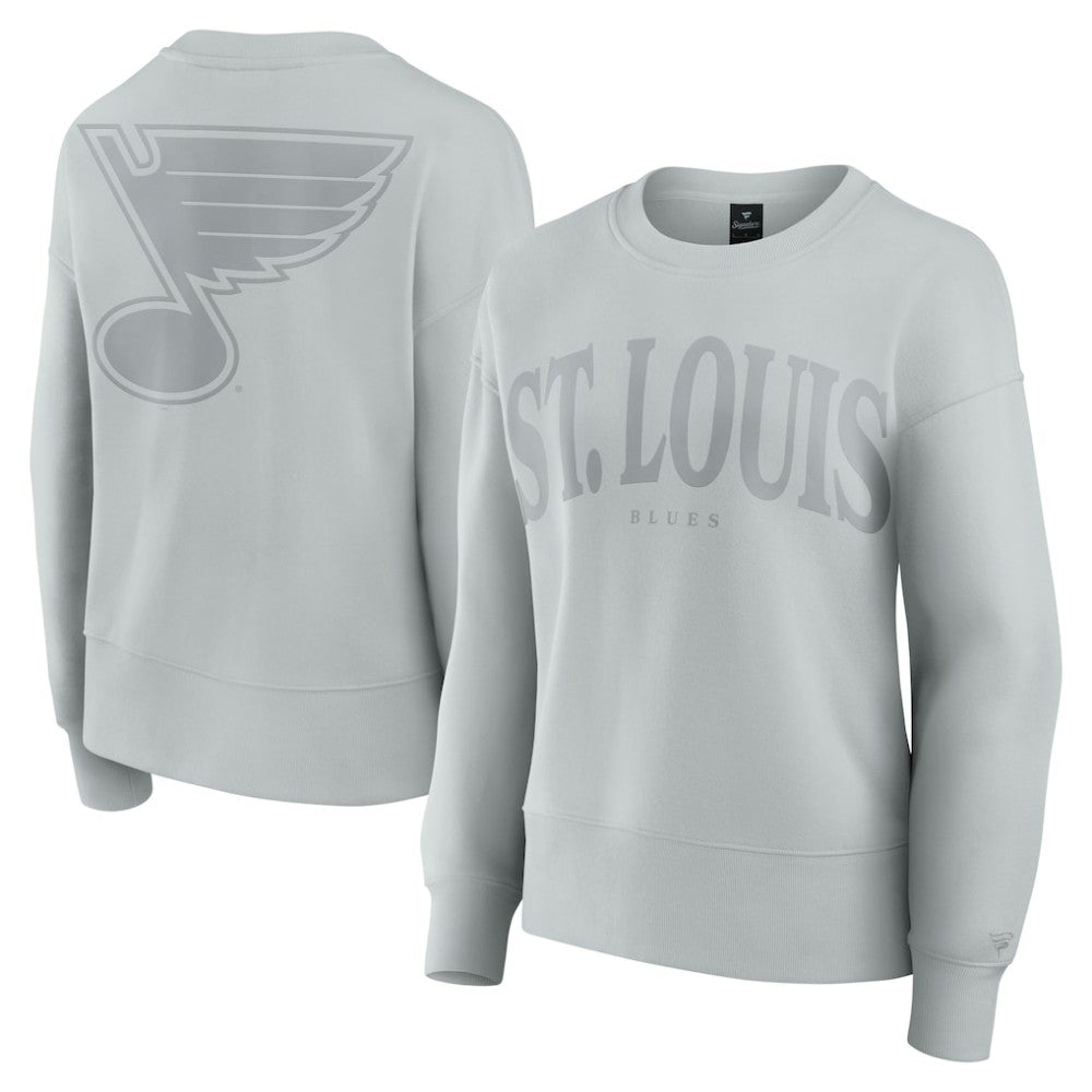 St. Louis Blues Fanatics Women's Elements Flow Pullover Sweatshirt - Gray | Fanatics discount
