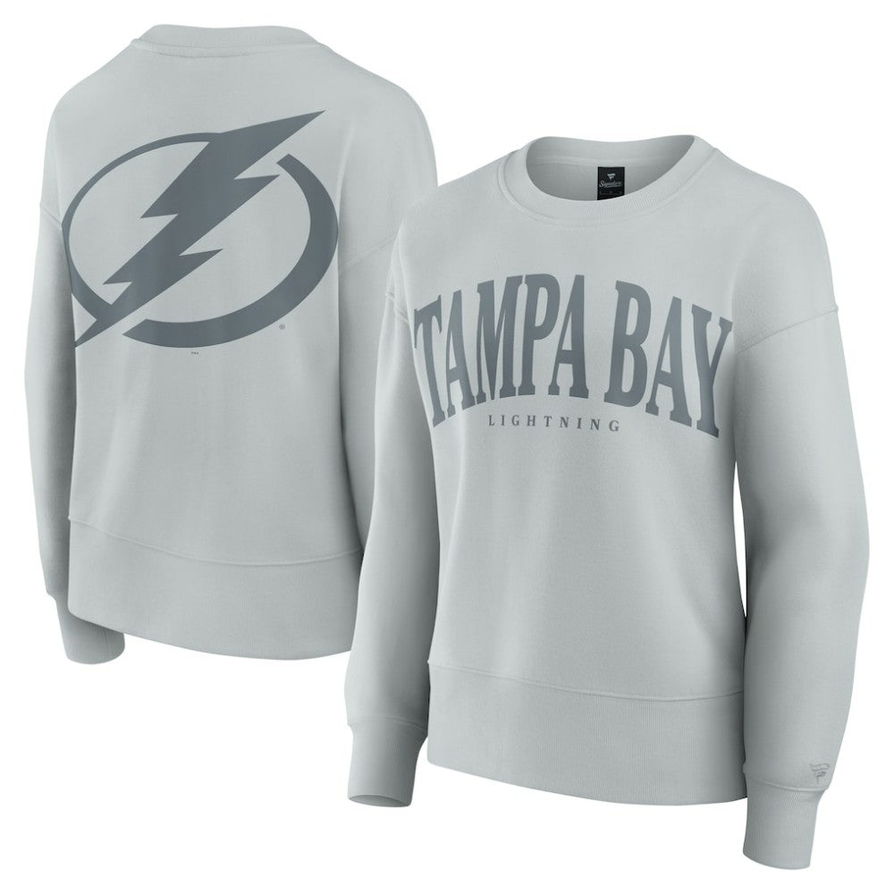 Tampa Bay Lightning Fanatics Women's Elements Flow Pullover Sweatshirt - Gray | Fanatics Clearance