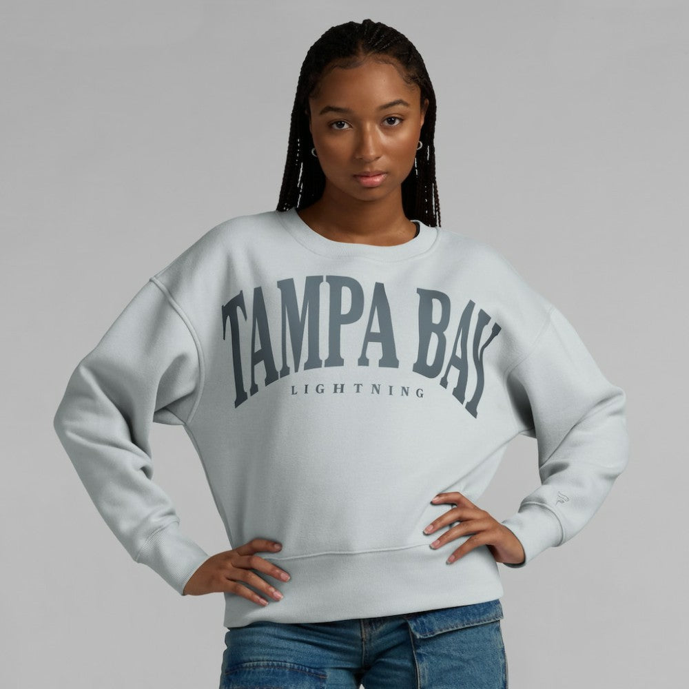 Tampa Bay Lightning Fanatics Women's Elements Flow Pullover Sweatshirt - Gray | Fanatics Clearance