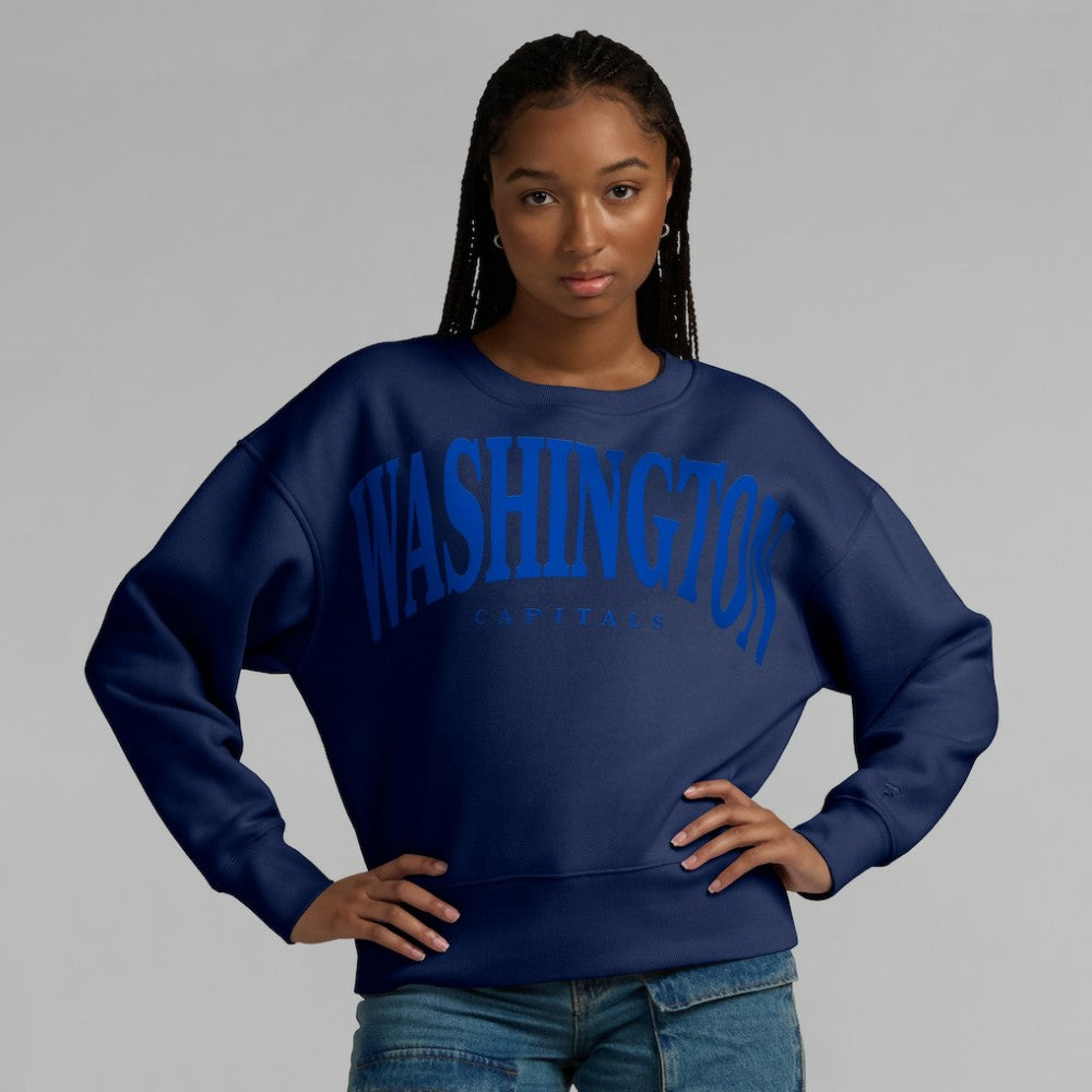 Washington Capitals Fanatics Women's Elements Flow Pullover Sweatshirt - Navy | Fanatics sale