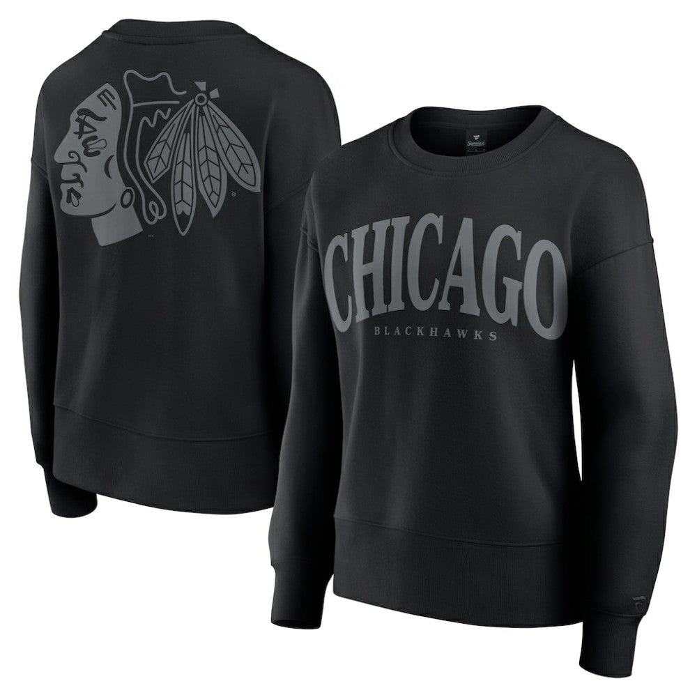 Chicago Blackhawks Fanatics Women's Elements Flow Pullover Sweatshirt - Black | Fanatics online