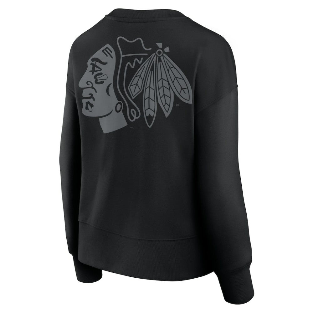 Chicago Blackhawks Fanatics Women's Elements Flow Pullover Sweatshirt - Black | Fanatics online