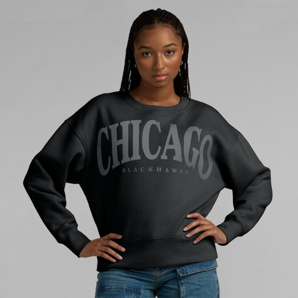 Chicago Blackhawks Fanatics Women's Elements Flow Pullover Sweatshirt - Black | Fanatics online