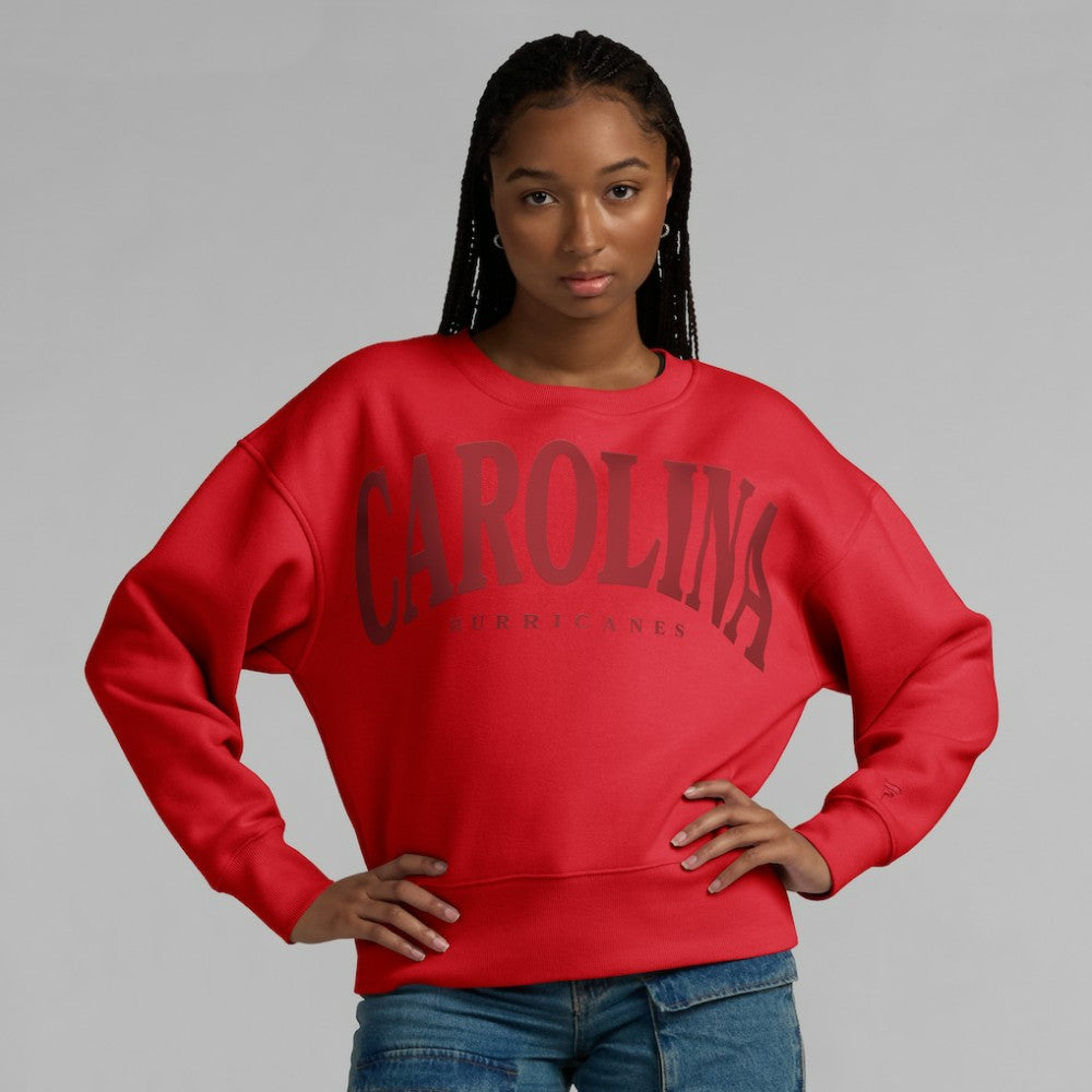 Carolina Hurricanes Fanatics Women's Elements Flow Pullover Sweatshirt - Red | Fanatics Lifestyle