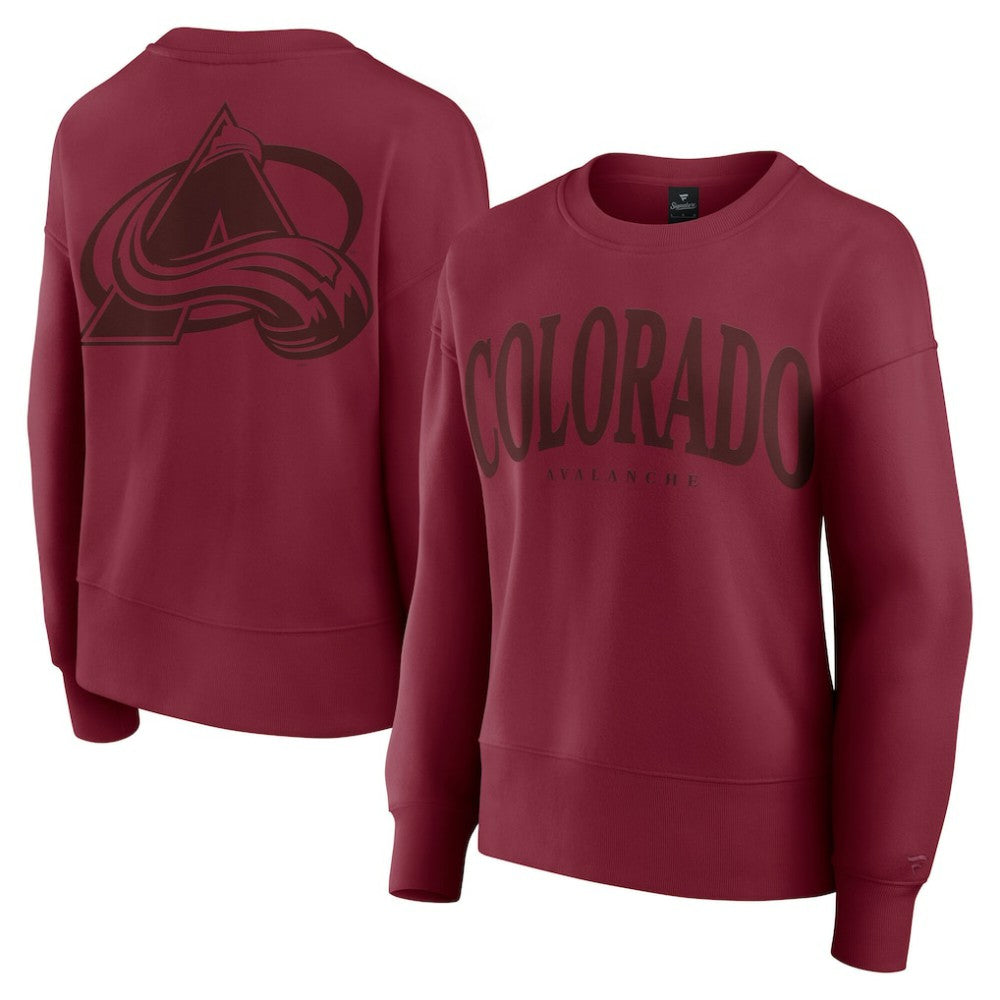 Colorado Avalanche Fanatics Women's Elements Flow Pullover Sweatshirt - Burgundy | Fanatics discount