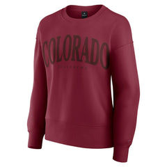 Colorado Avalanche Fanatics Women's Elements Flow Pullover Sweatshirt - Burgundy | Fanatics discount