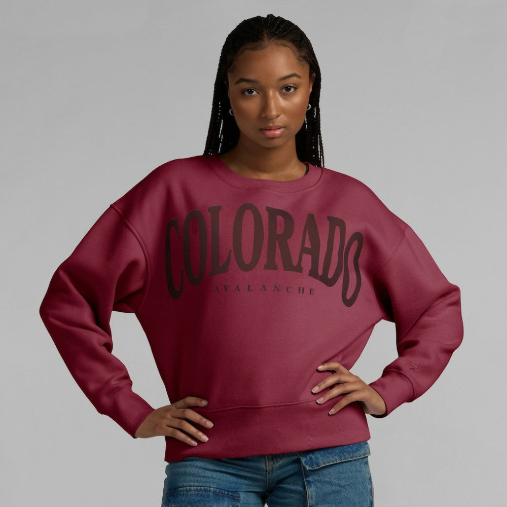 Colorado Avalanche Fanatics Women's Elements Flow Pullover Sweatshirt - Burgundy | Fanatics discount
