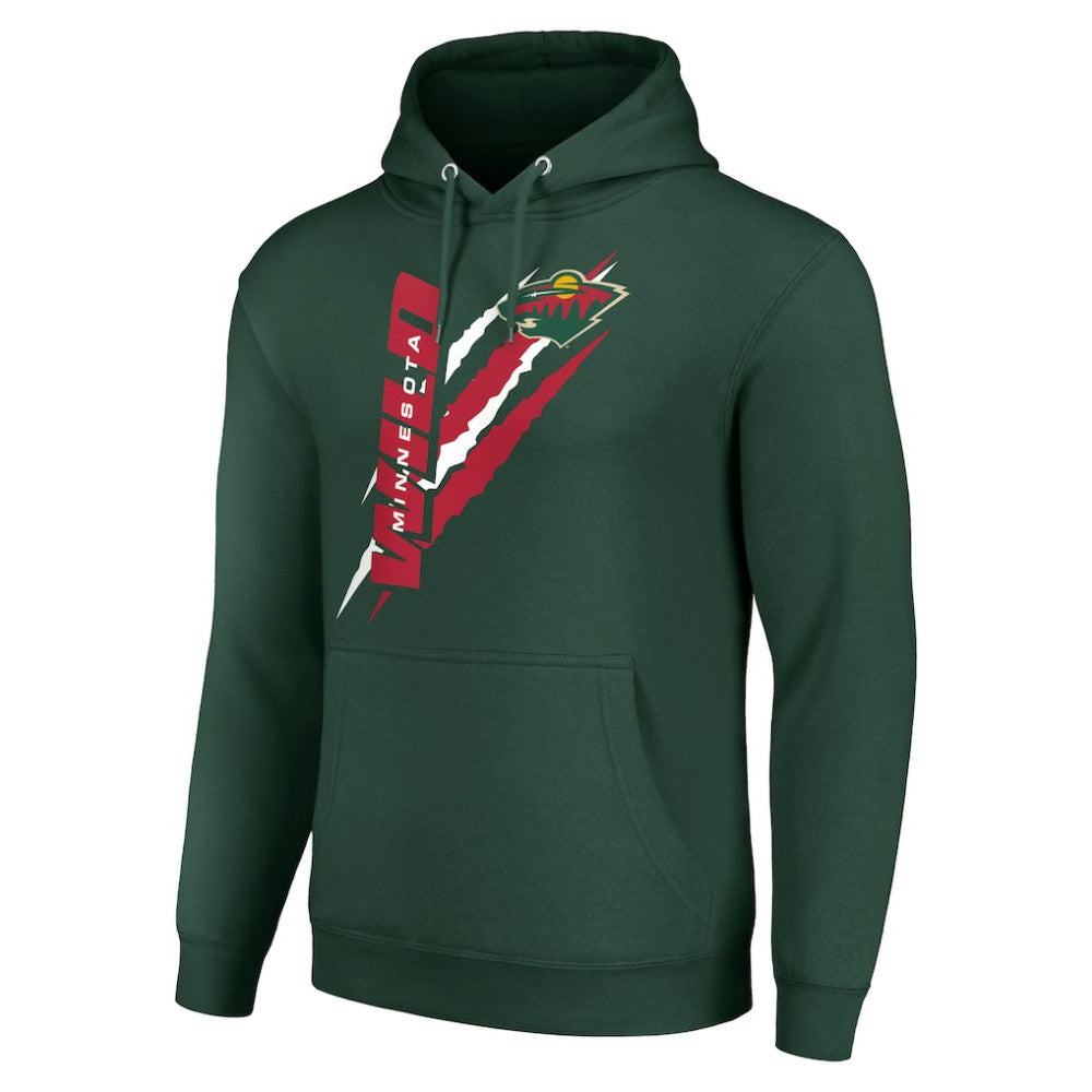 Minnesota Wild Starter Color Scratch Fleece Pullover Hoodie - Green | NHL Lifestyle