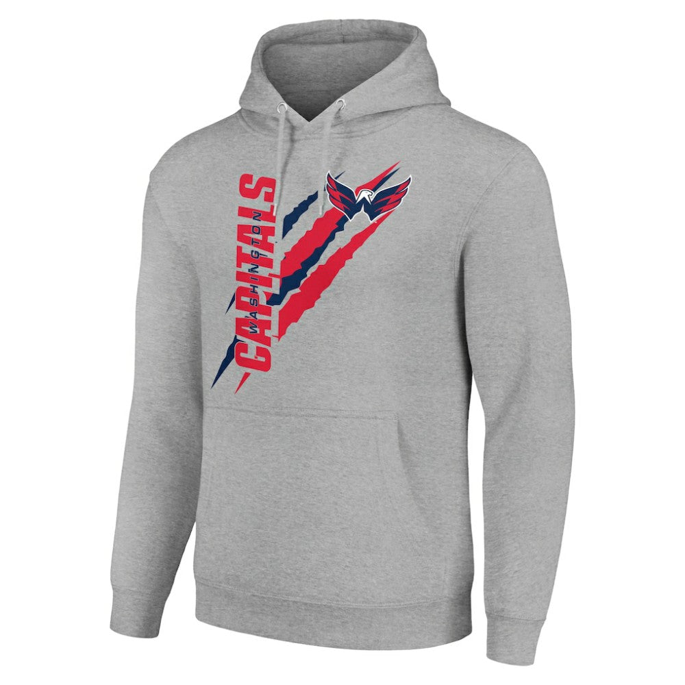 Washington Capitals Starter Color Scratch Fleece Pullover Hoodie - Heather Gray | NHL on sale