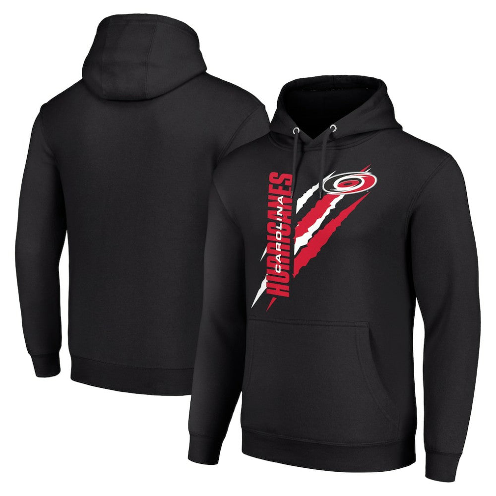 Carolina Hurricanes Starter Color Scratch Fleece Pullover Hoodie - Black | NHL sale