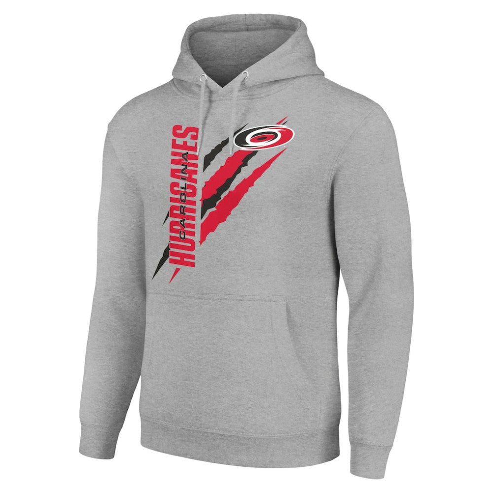 Carolina Hurricanes Starter Color Scratch Fleece Pullover Hoodie - Heather Gray | NHL sale