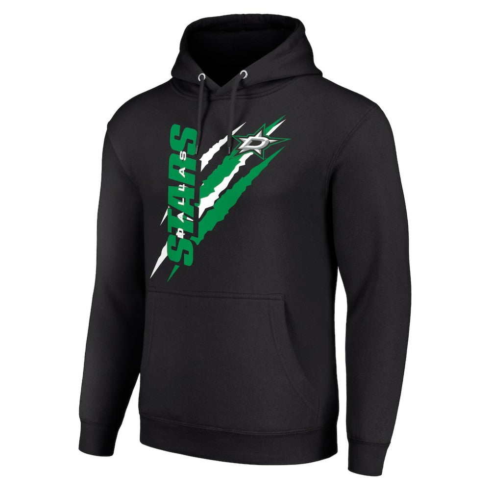 Dallas Stars Starter Color Scratch Fleece Pullover Hoodie - Black | NHL near me