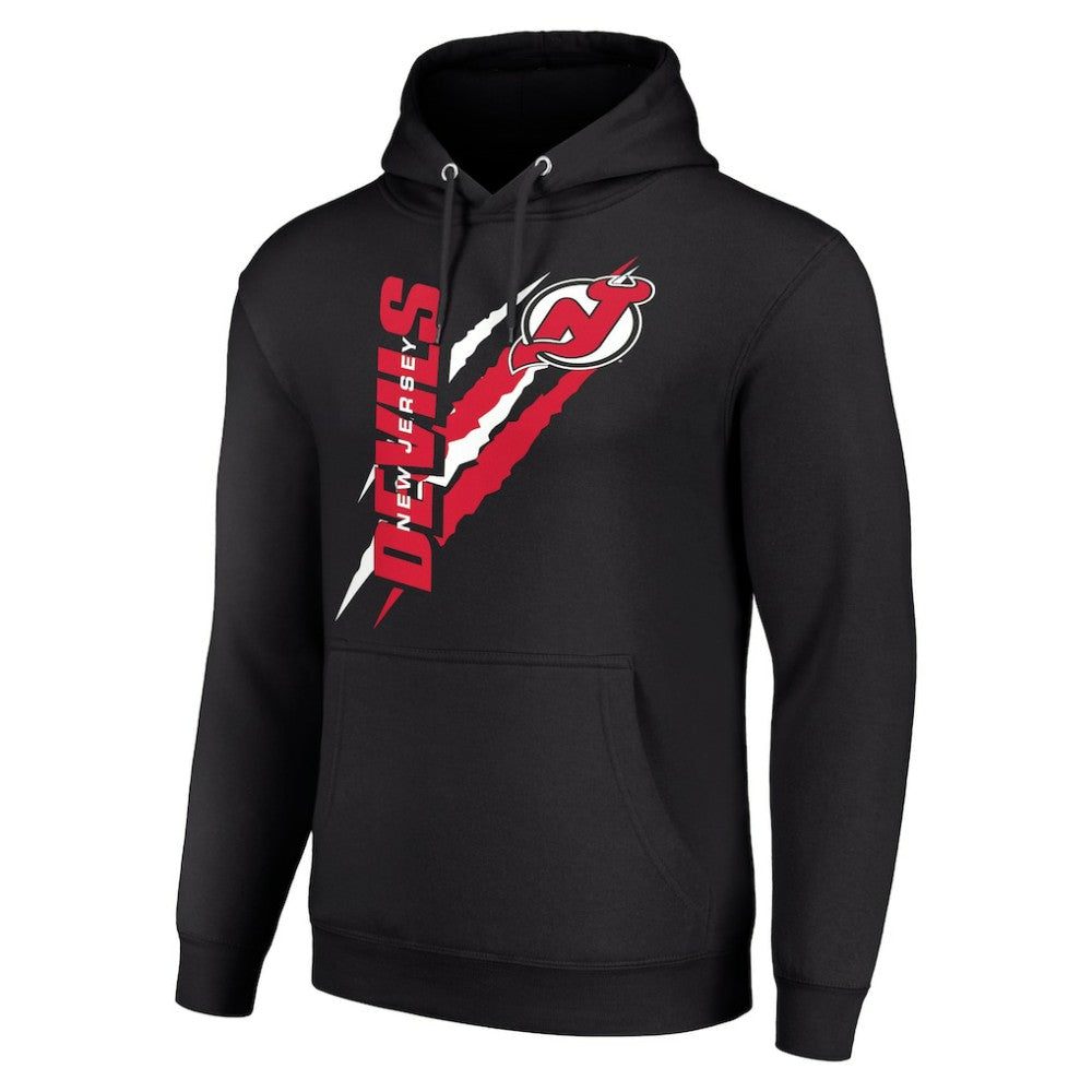 New Jersey Devils Starter Color Scratch Fleece Pullover Hoodie - Black | NHL discount
