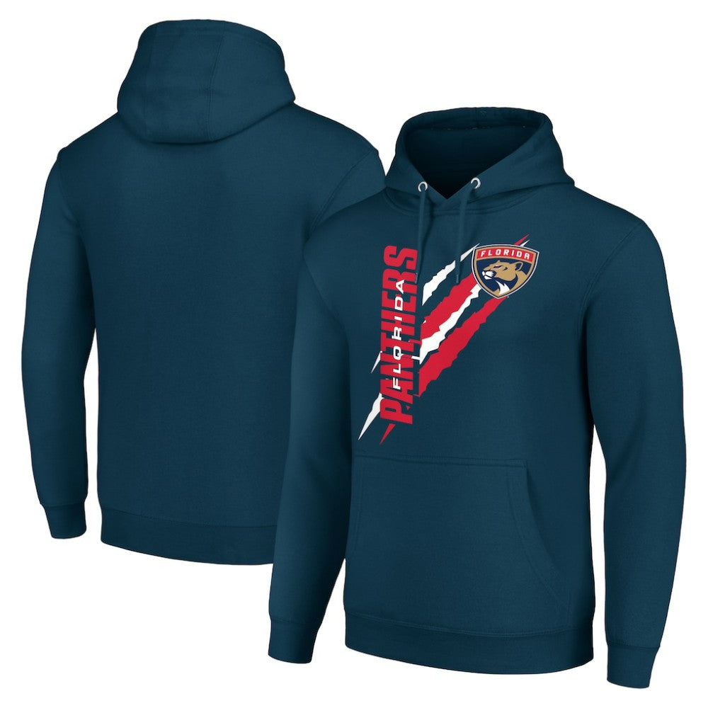 Florida Panthers Starter Color Scratch Fleece Pullover Hoodie - Blue | NHL discount