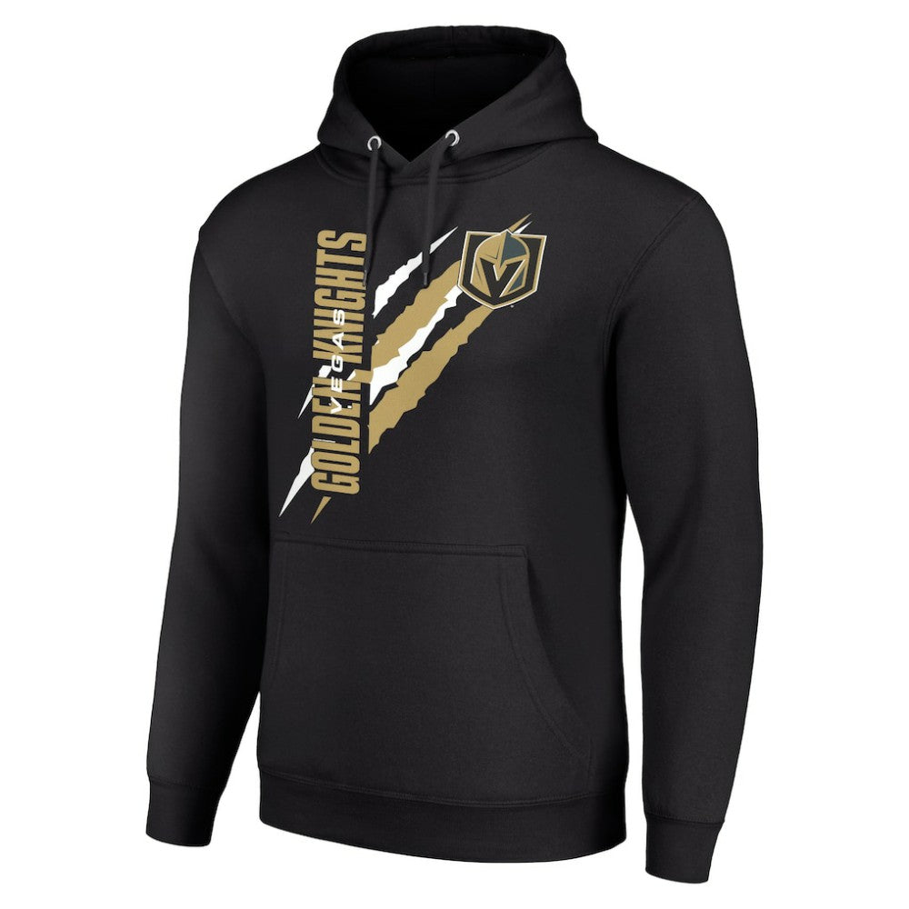 Vegas Golden Knights Starter Color Scratch Fleece Pullover Hoodie - Black | NHL online
