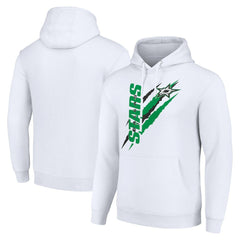 Dallas Stars Starter Color Scratch Fleece Pullover Hoodie - White | NHL discount