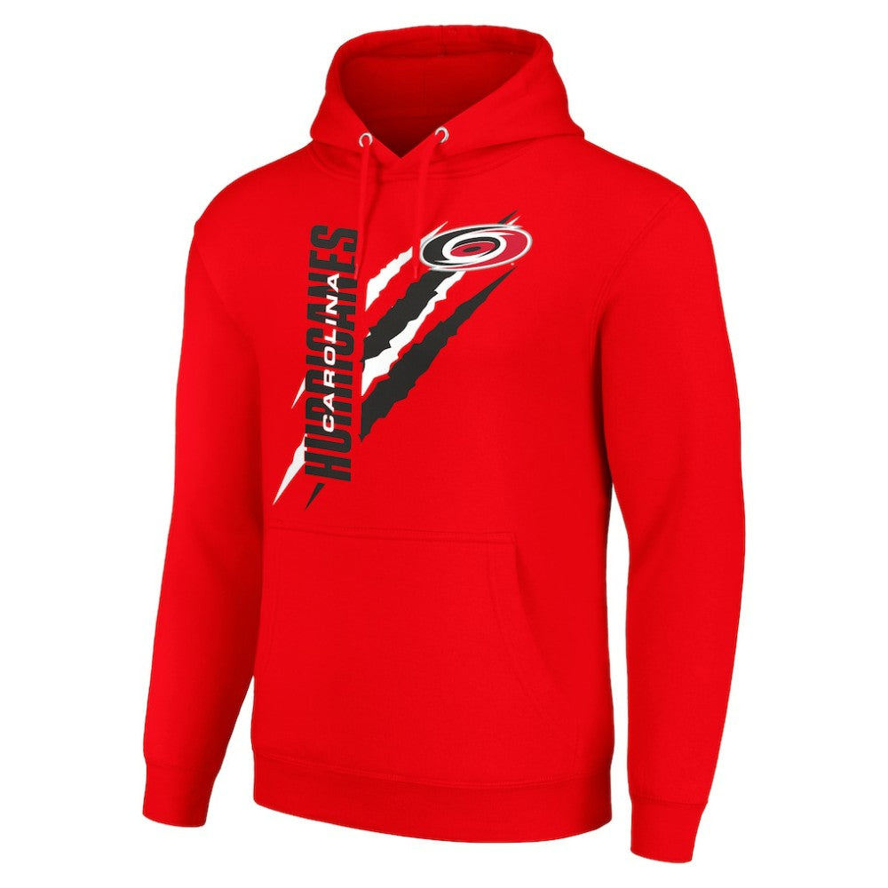Carolina Hurricanes Starter Color Scratch Fleece Pullover Hoodie - Red | NHL online