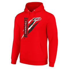 Carolina Hurricanes Starter Color Scratch Fleece Pullover Hoodie - Red | NHL online