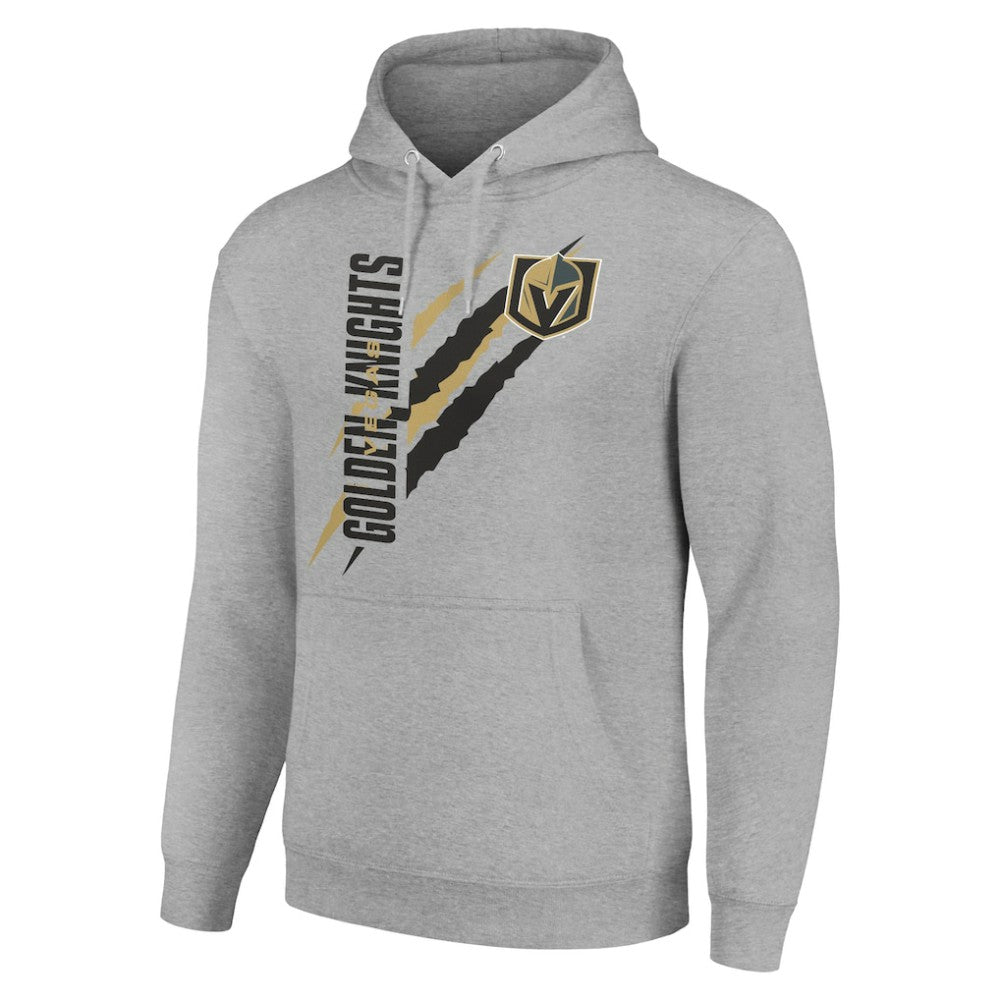 Vegas Golden Knights Starter Color Scratch Fleece Pullover Hoodie - Heather Gray | NHL online